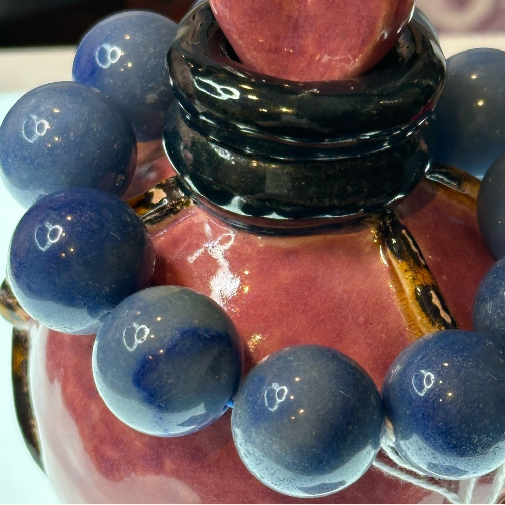 Blue Aventurine Bracelet 20mm Size 6.5